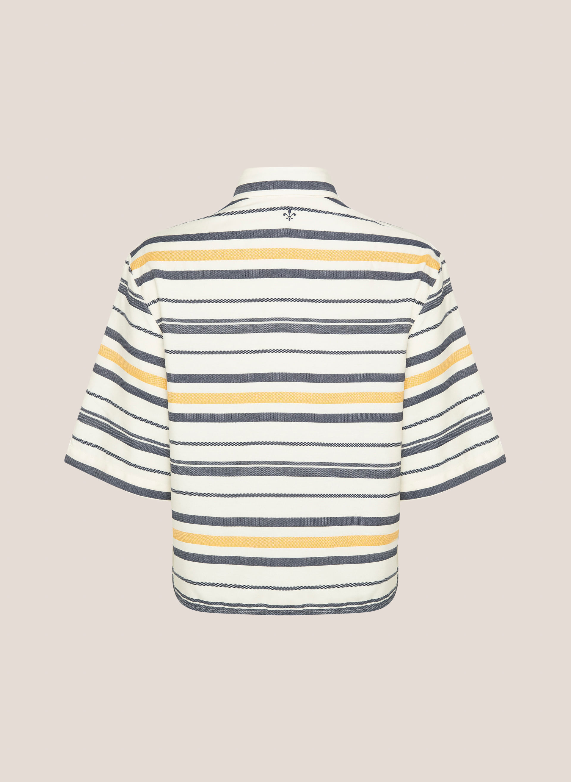 Camisa Cropped Listrada Dudalina Feminina