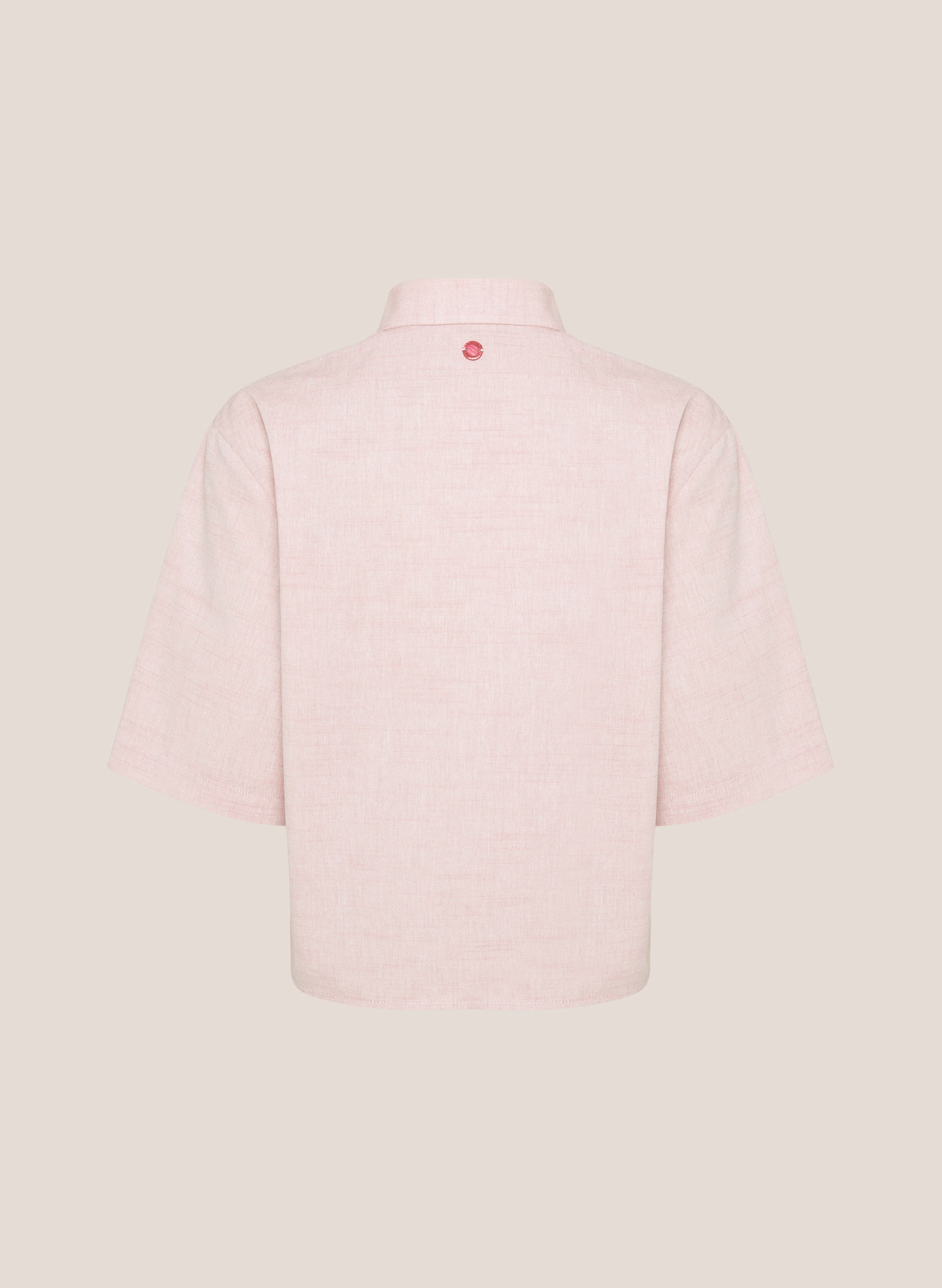 Camisa Cropped Lisa Dudalina Feminina