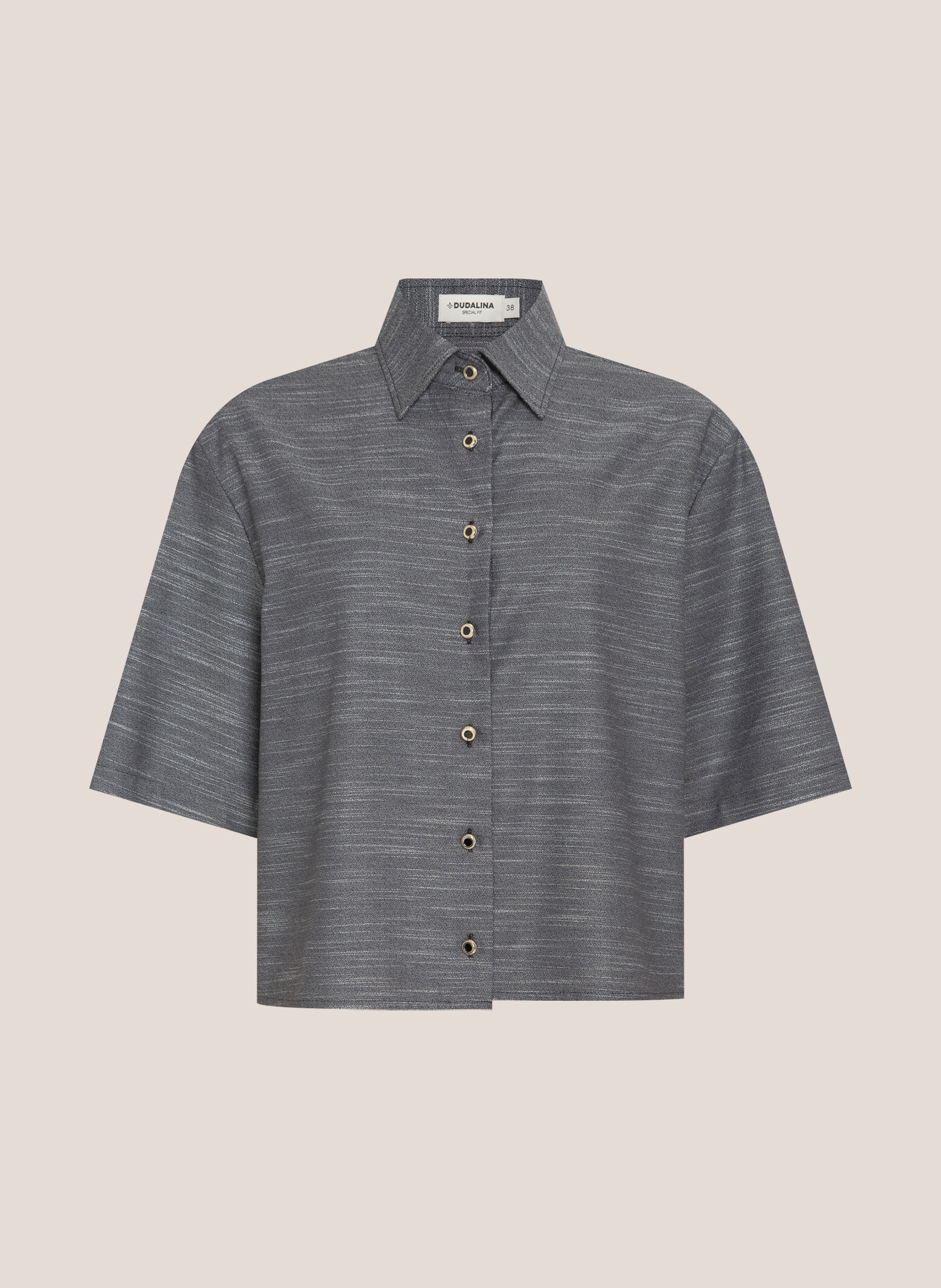 Camisa Cropped Lisa Dudalina Feminina