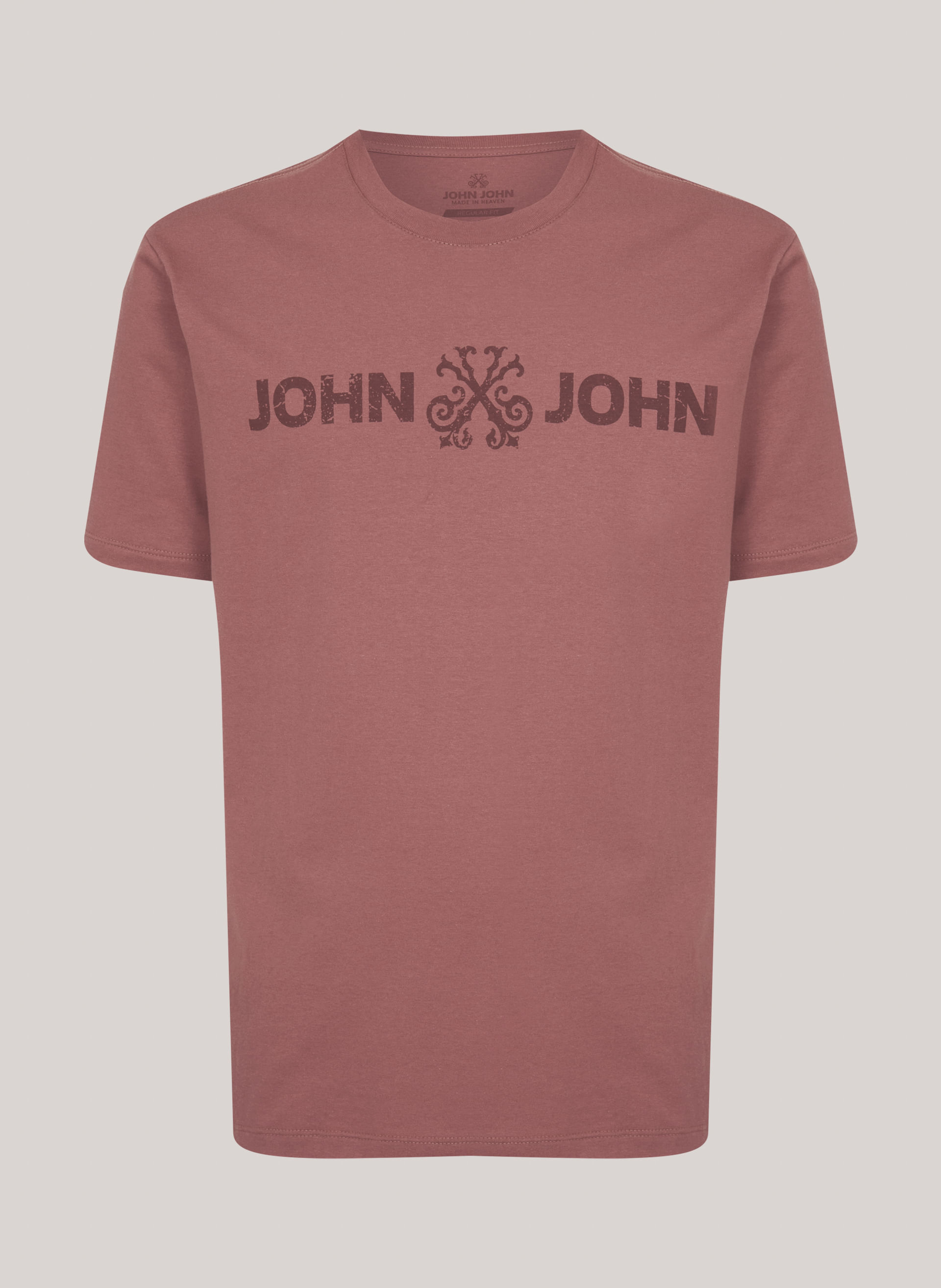 Camiseta Regular Fit Basic Rose John John Masculina
