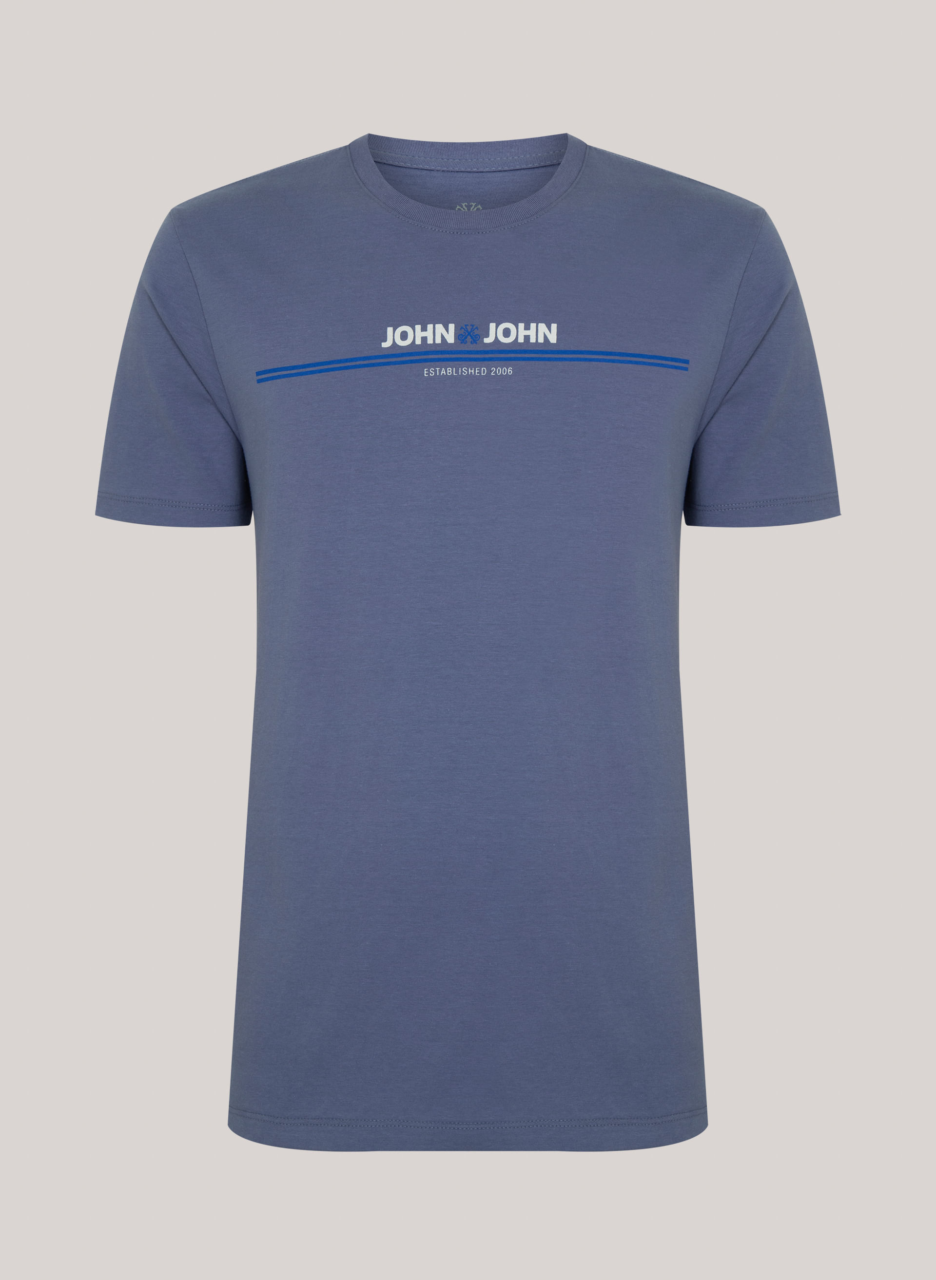 Camiseta Regular Fit Simple Lines John John Masculina