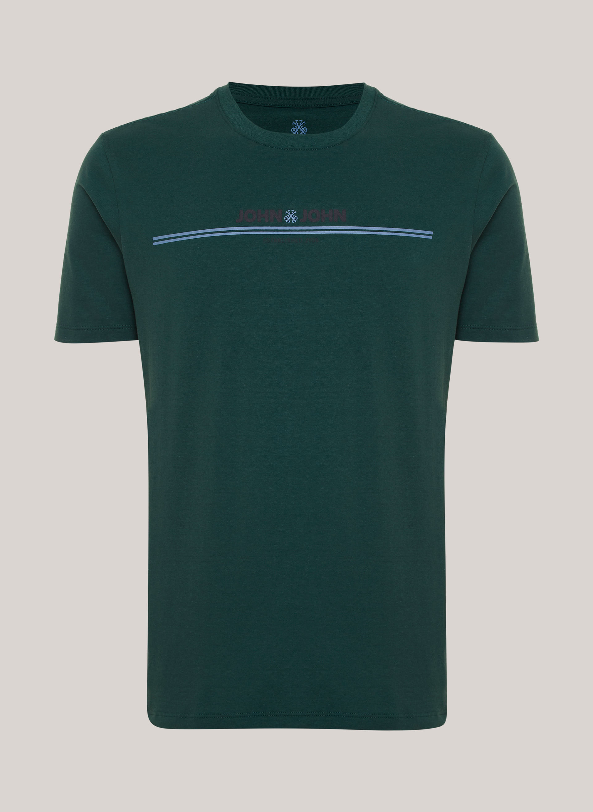 Camiseta Regular Fit Simple Lines John John Masculina