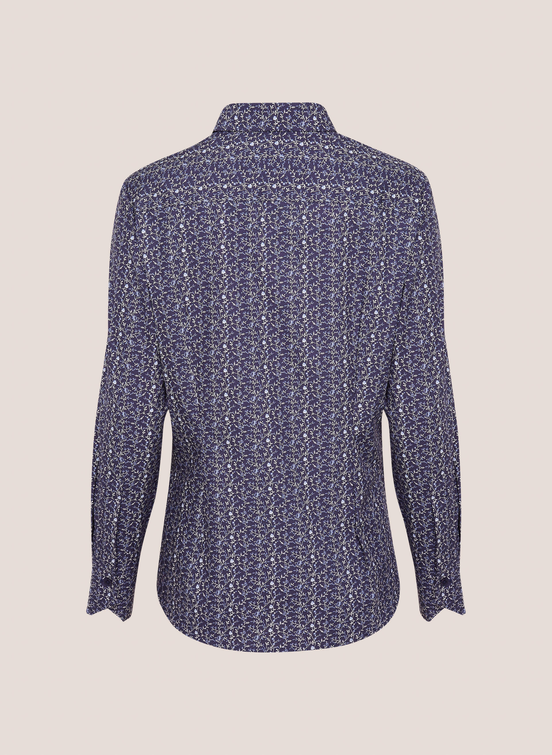 Camisa Slim FIt Estampada Floral Dudalina Feminina