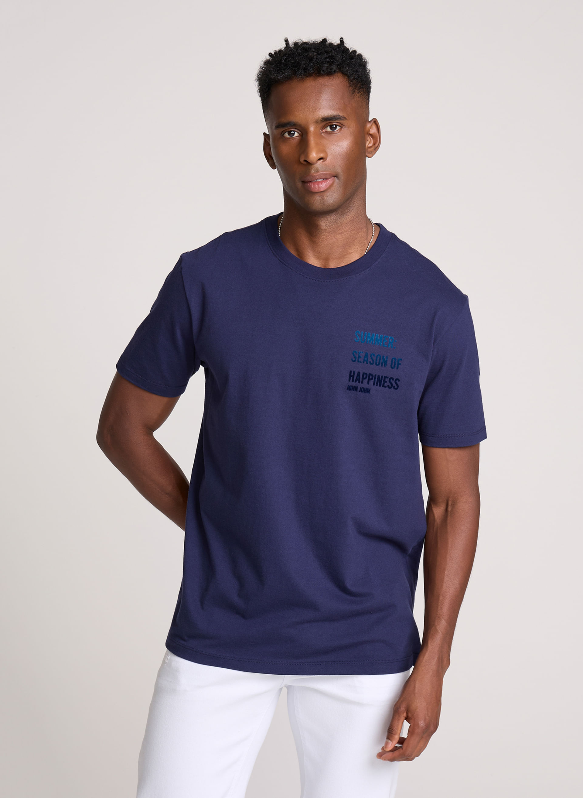 Camiseta Regular Fit Summer Happiness John John Masculina