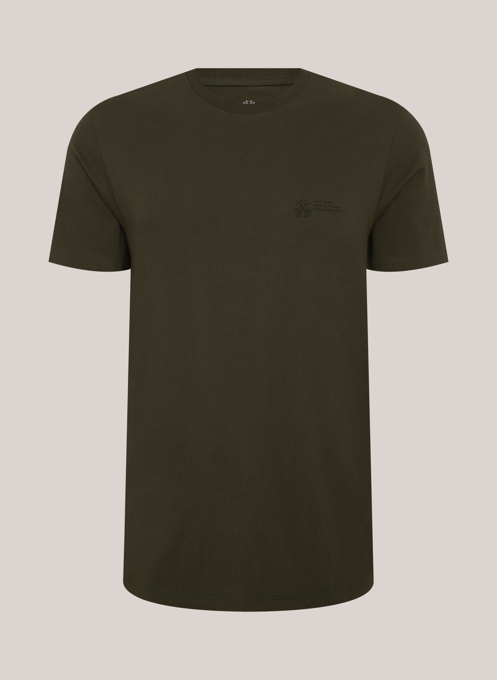 Camiseta Regular Fit Militar John John Masculina
