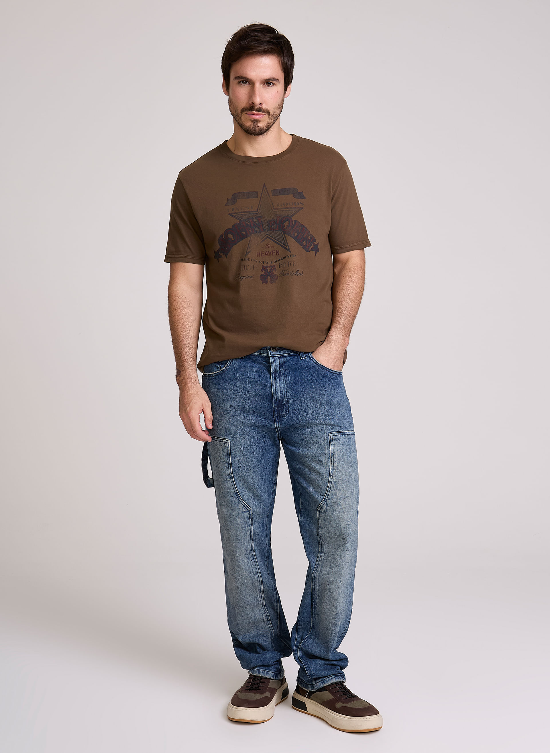 Calça Jeans Straight Chaps Sacramento John John Masculina