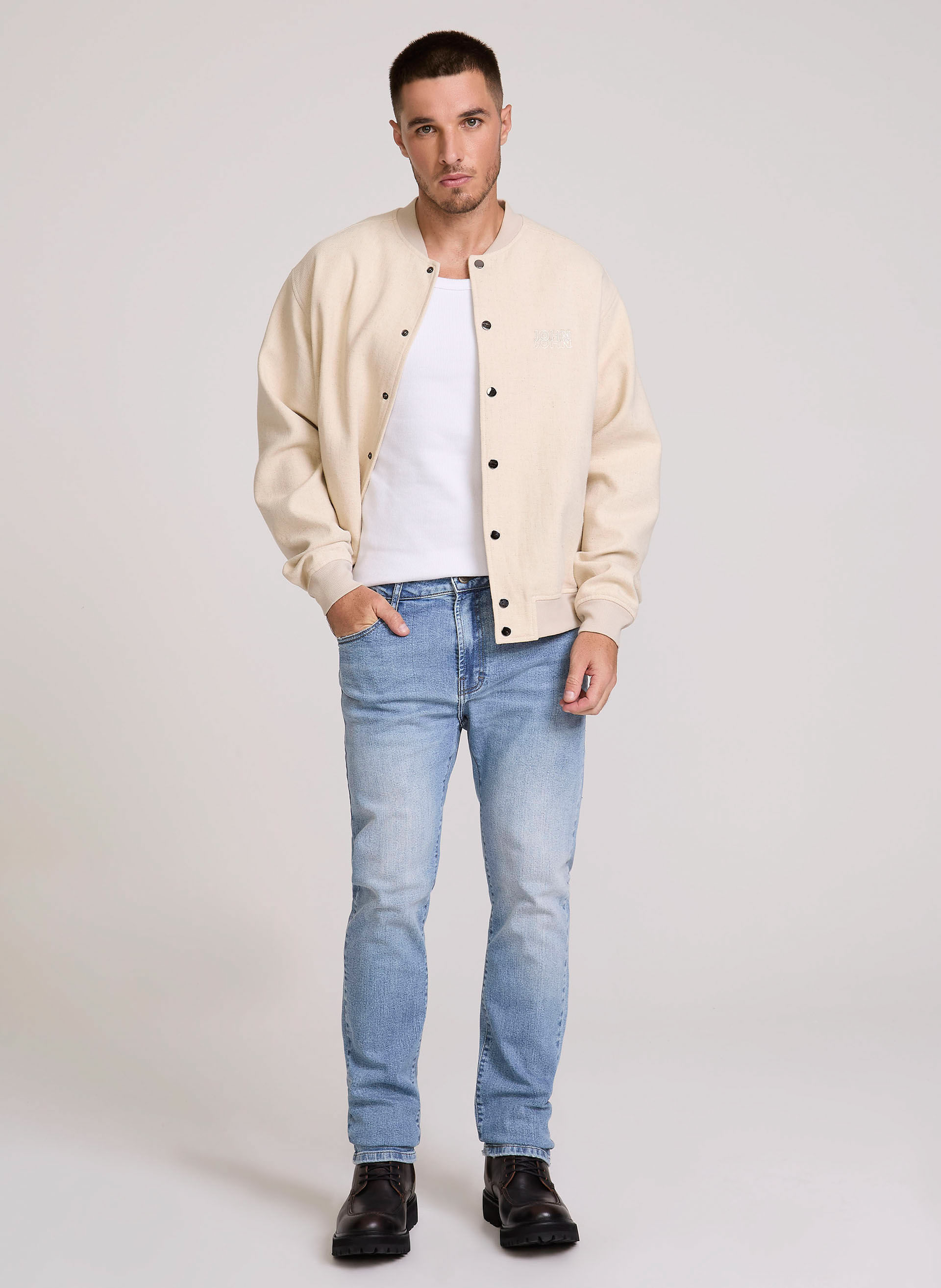 Calça Jeans Slim Fit Malaui John John Masculina