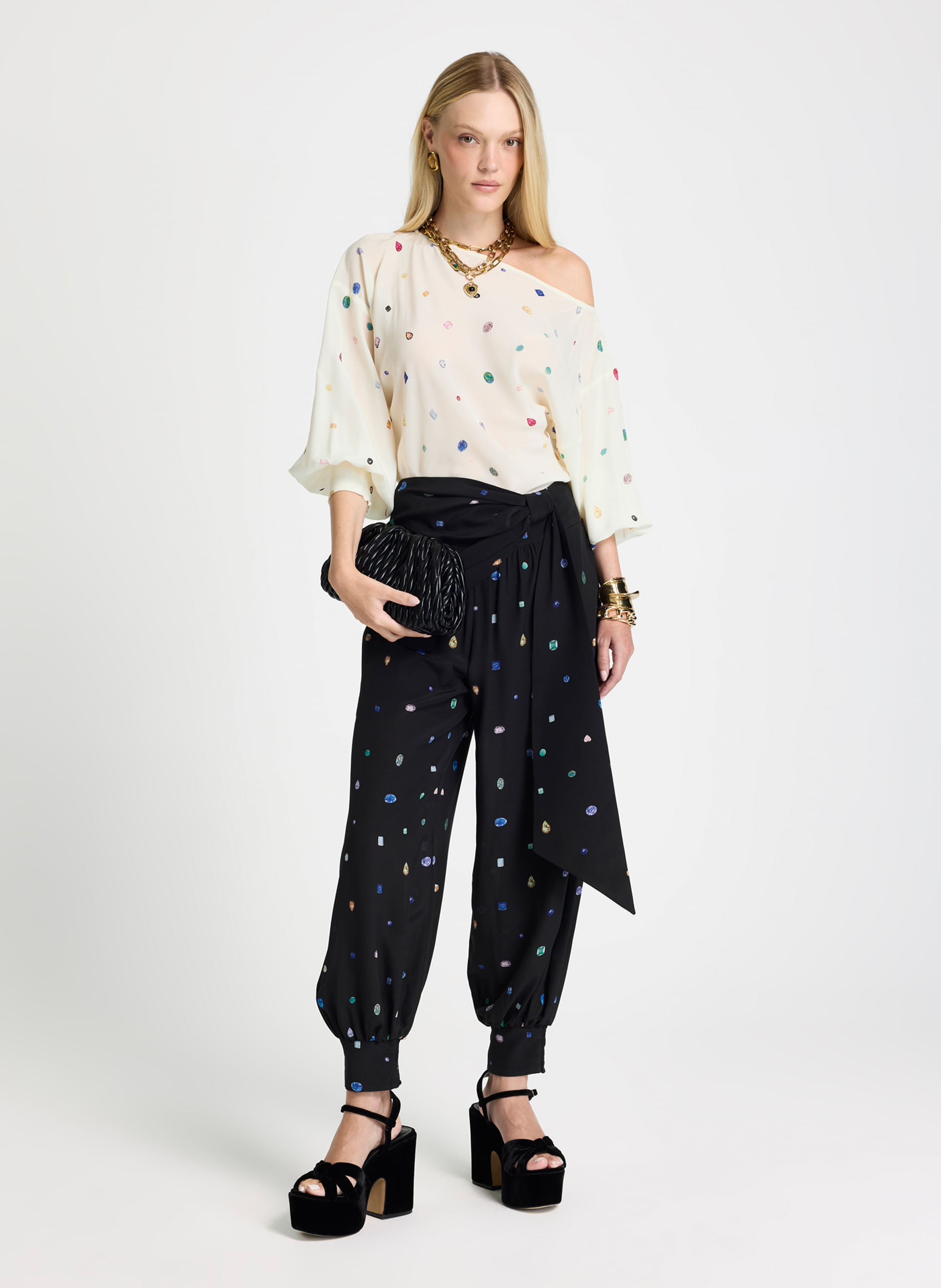 Calça Le Lis Margot Seda Feminina