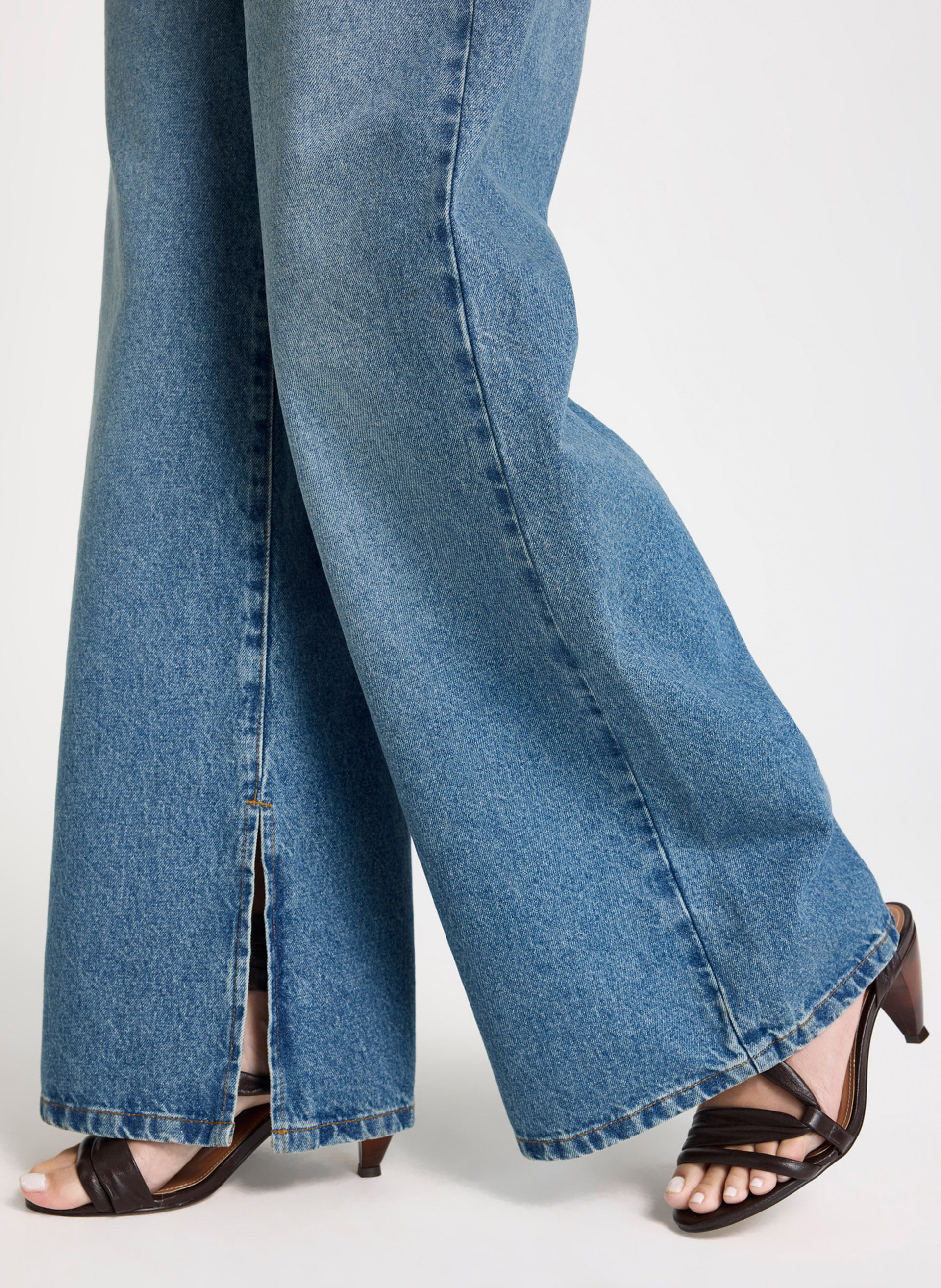 Calça Le Lis Thaline Pantalona Jeans Feminina