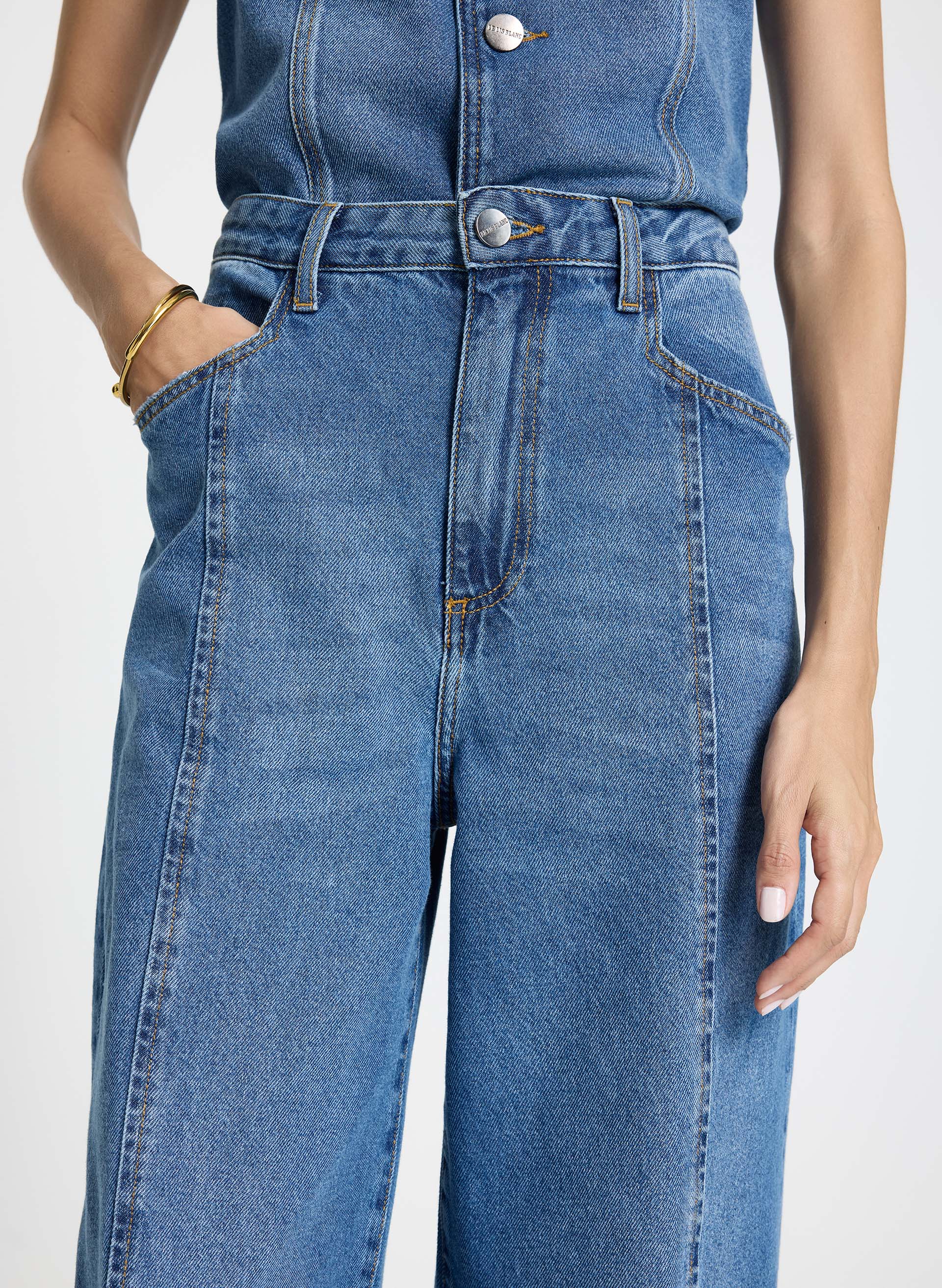 Calça Le Lis Panta Wide Perdita Jeans Feminina