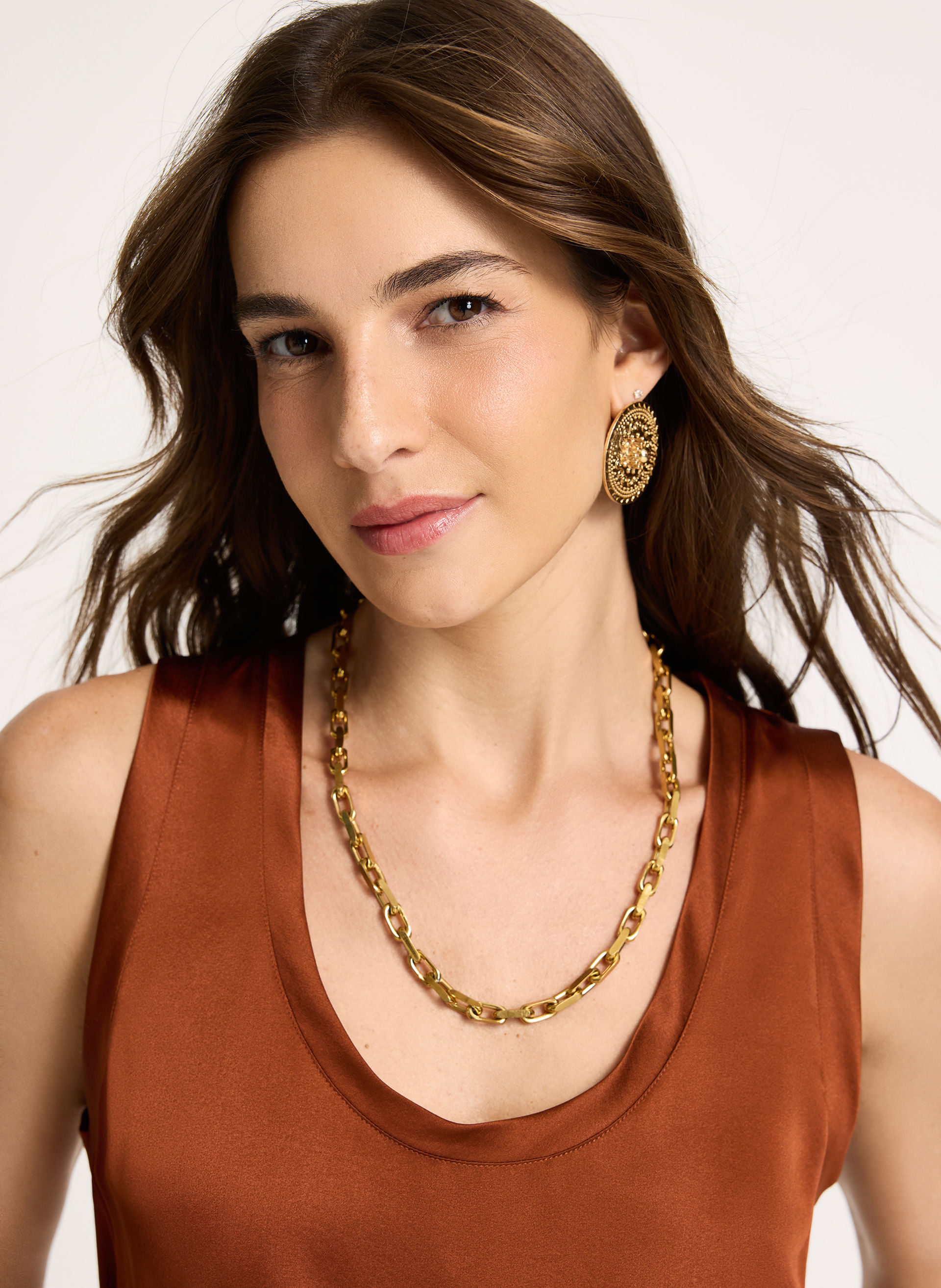 Colar Le Lis Gia Gold G New Feminino
