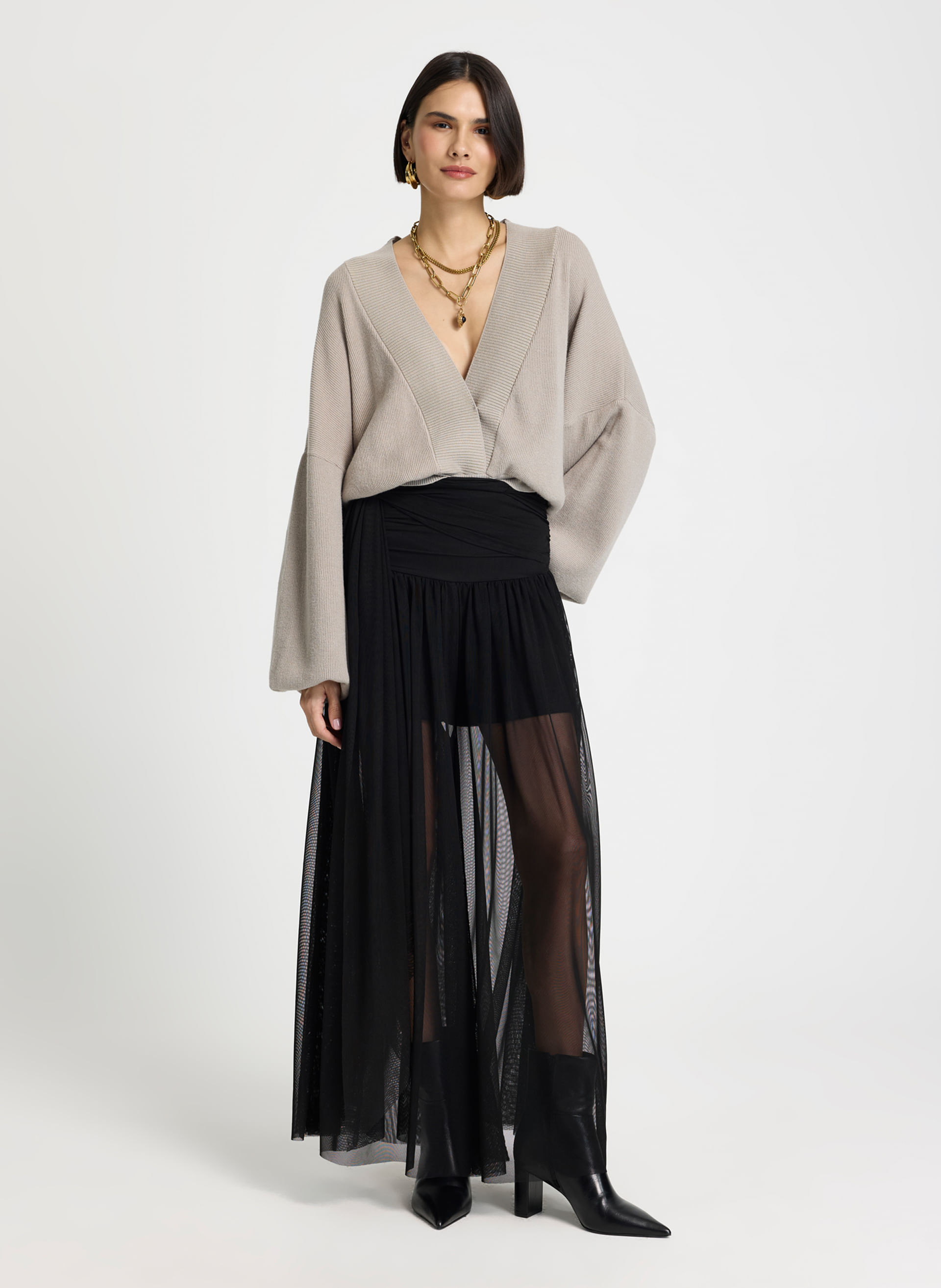 Calça Le Lis Didiana Tule Feminina