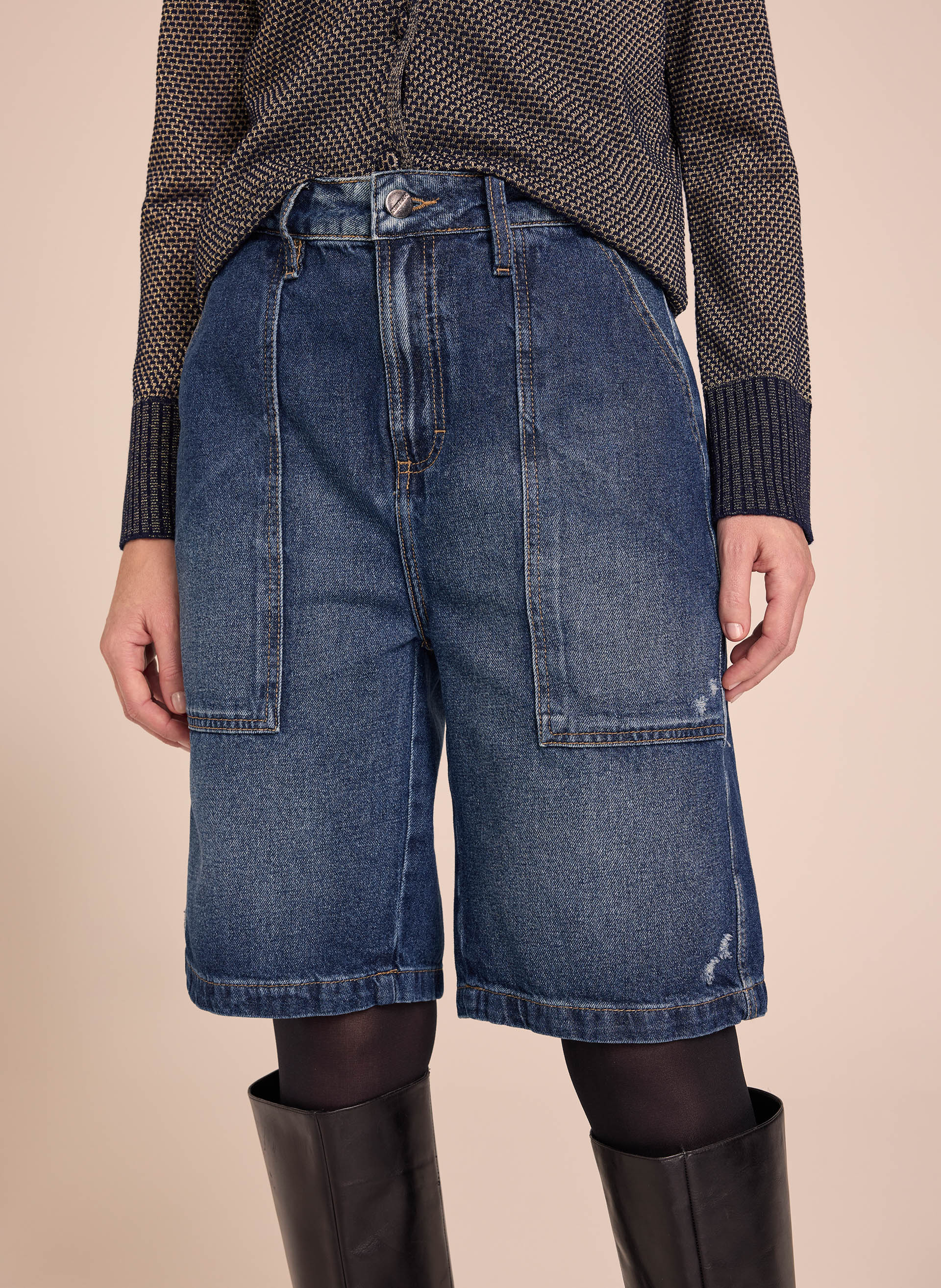 Bermuda Le Lis Iana Jeans Feminina