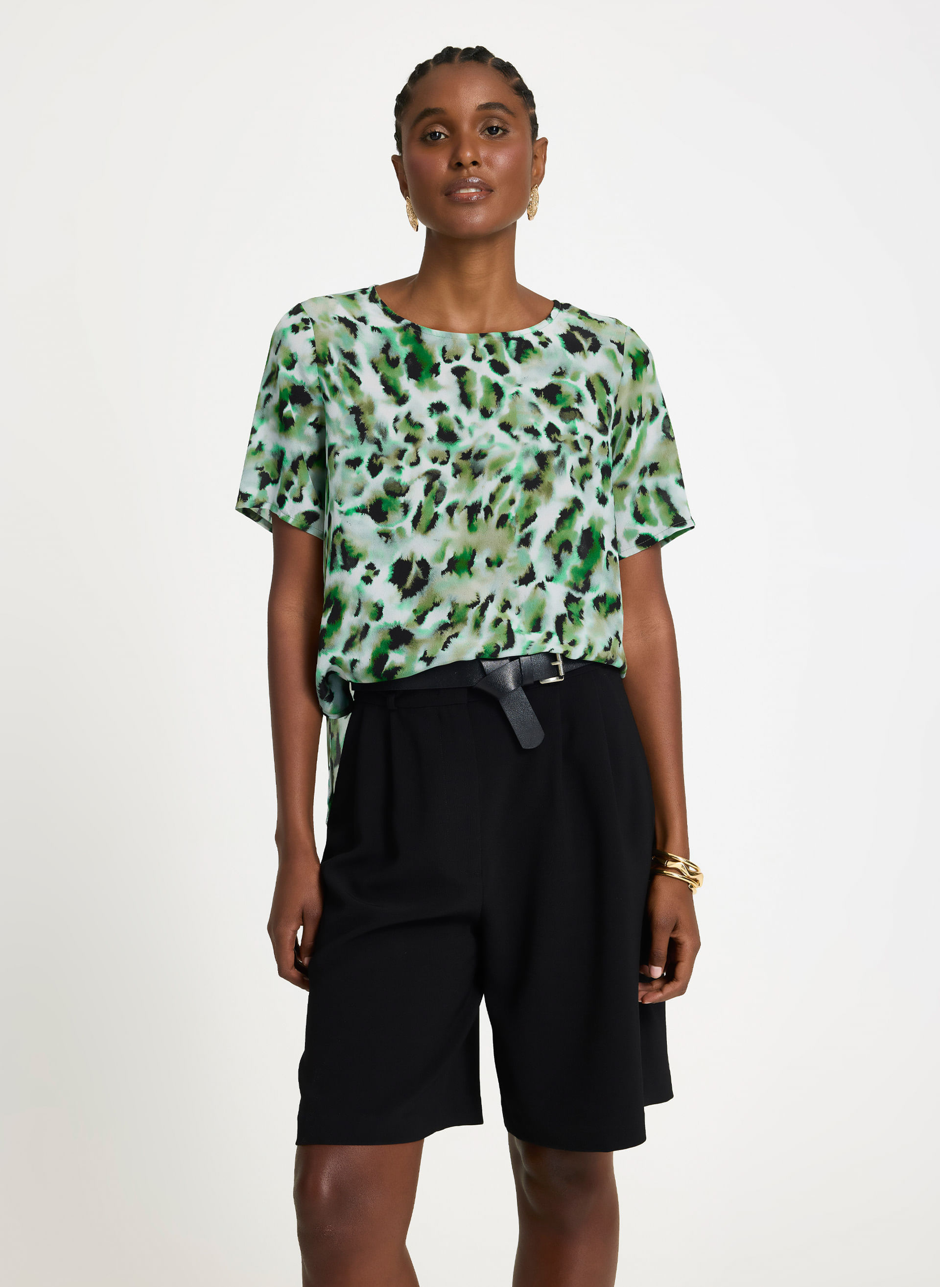 Blusa Le Lis Lica Cora II Seda Feminina