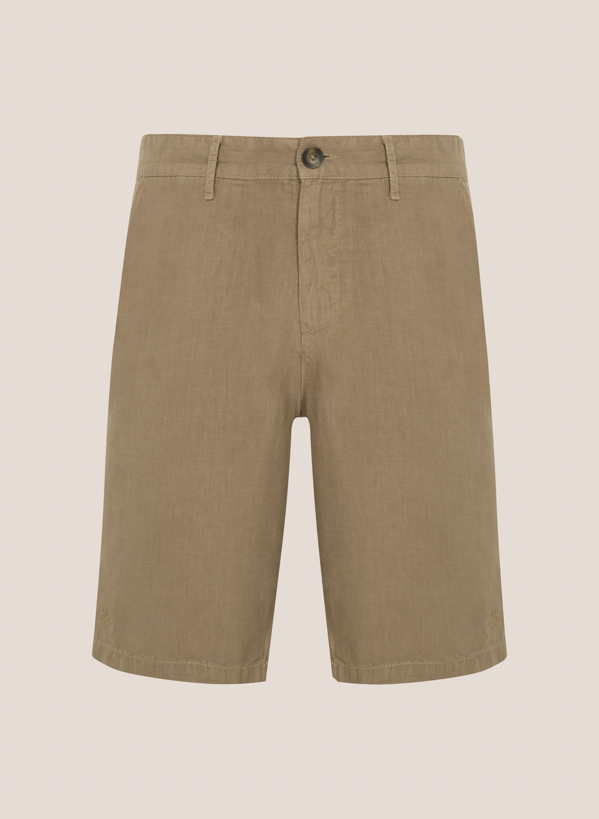 Bermuda Right Fit Puro Linho Dudalina Masculina