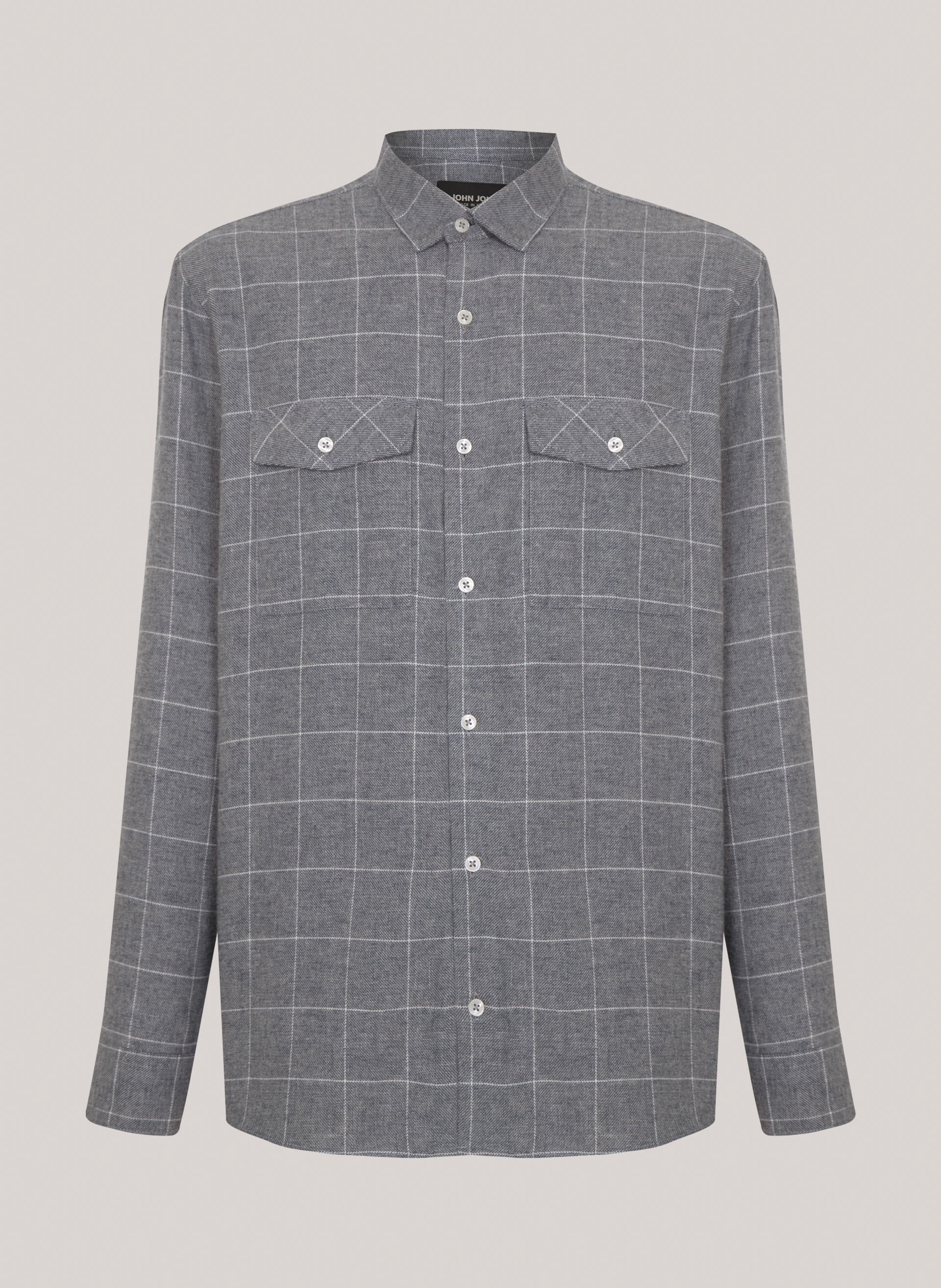 Camisa Relaxed Fit Plaid John John Masculina