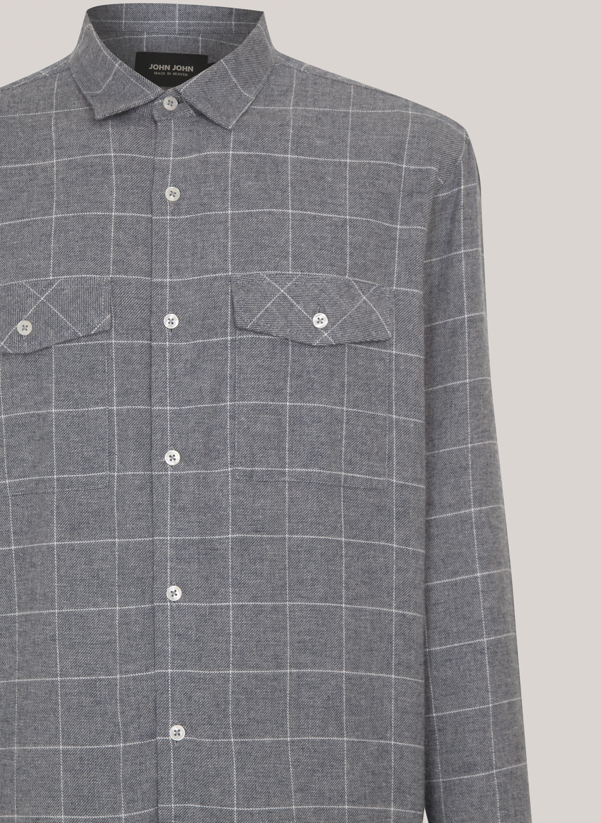 Camisa Relaxed Fit Plaid John John Masculina